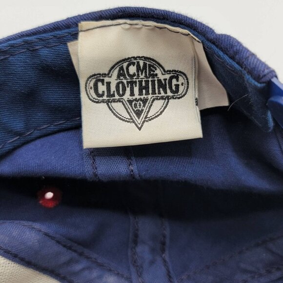 Acme Clothing Co Bugs Bunny Varsity B Hat Blue Embroidered Snapback 1991 USA VTG - Picture 9 of 10